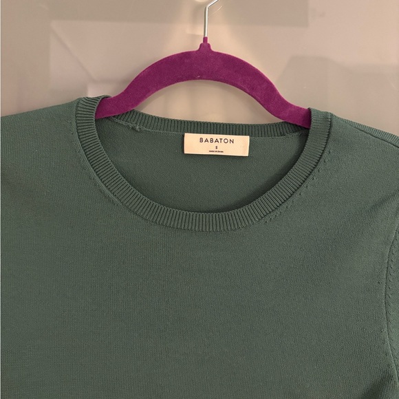 Aritzia Green Long Sleeve Ribbed Sweater - Picture 2 of 4